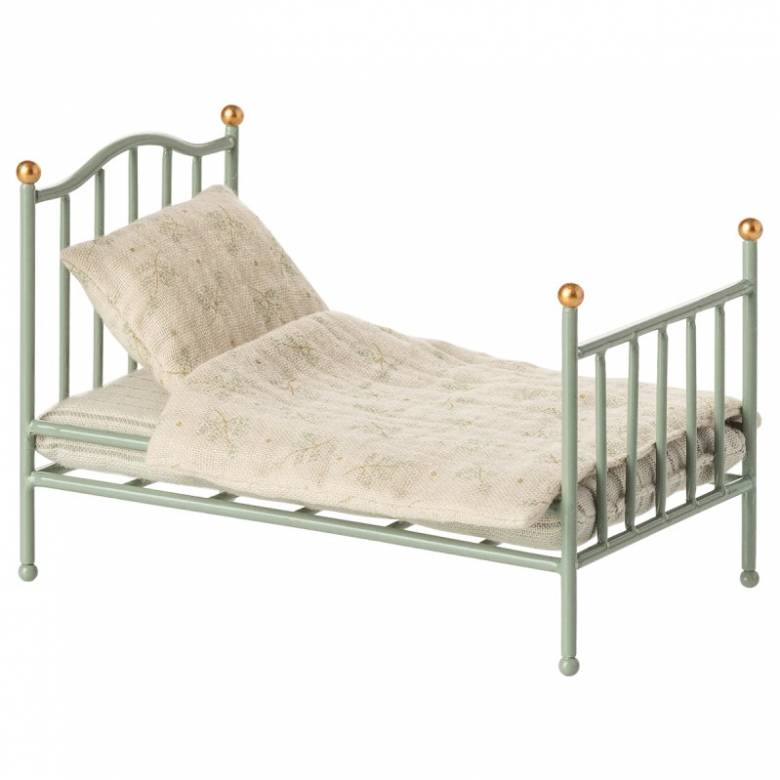 Miniature Vintage Bed In Mint By Maileg 3+