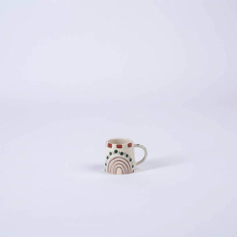Multi-Coloured Sunrise Espresso Cup