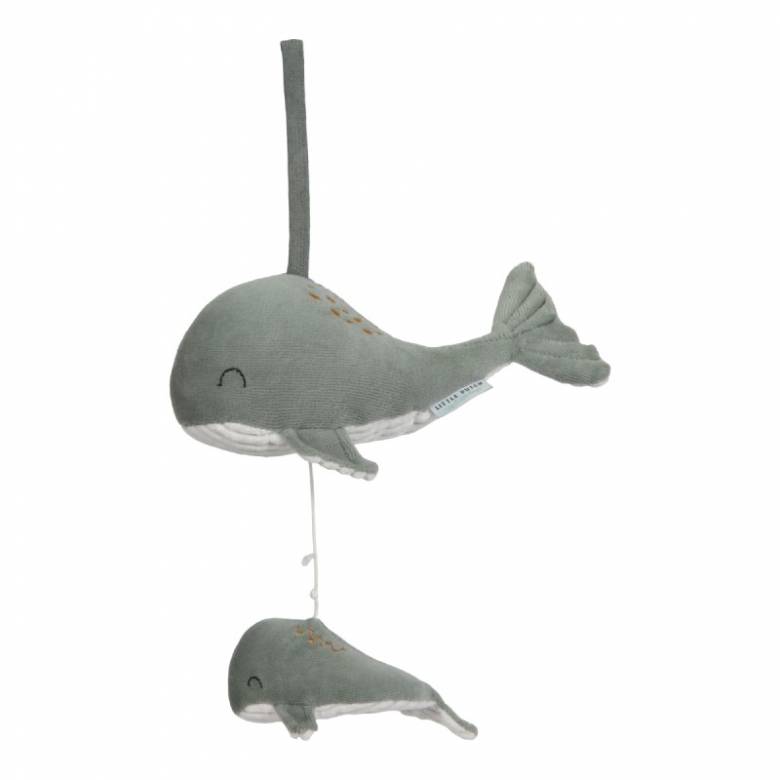 Musical Whale Decoration In Ocean Mint By Little Dutch