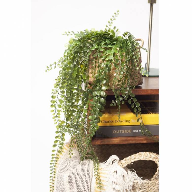 Hanging Pea Leaf Faux Potted Plant