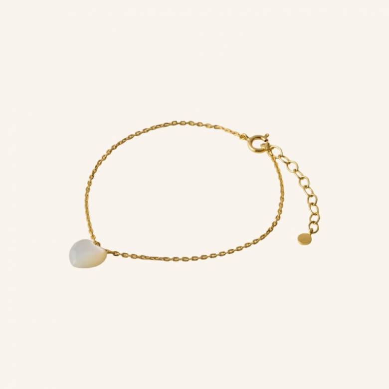 Ocean Heart Bracelet In Gold By Pernille Corydon