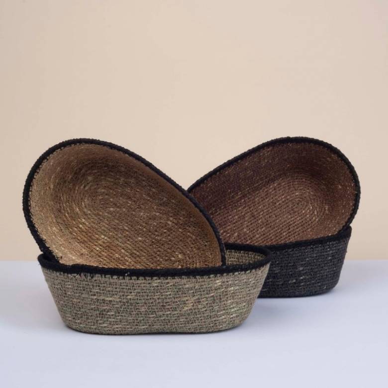 Oval Seagrass Basket - Various Colours