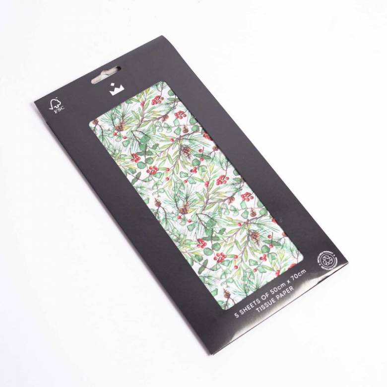 Pack Of Christmas Sprig Tissue Paper