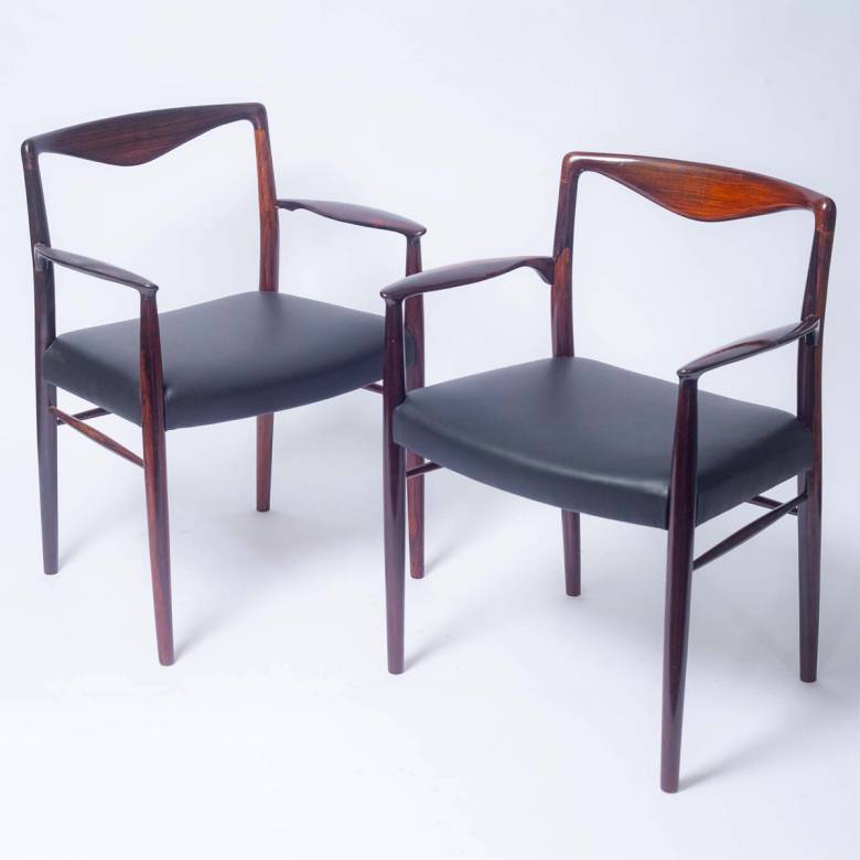Pair Of 1960s Rosewood Chairs By Kai Lyngfeldt Larsen