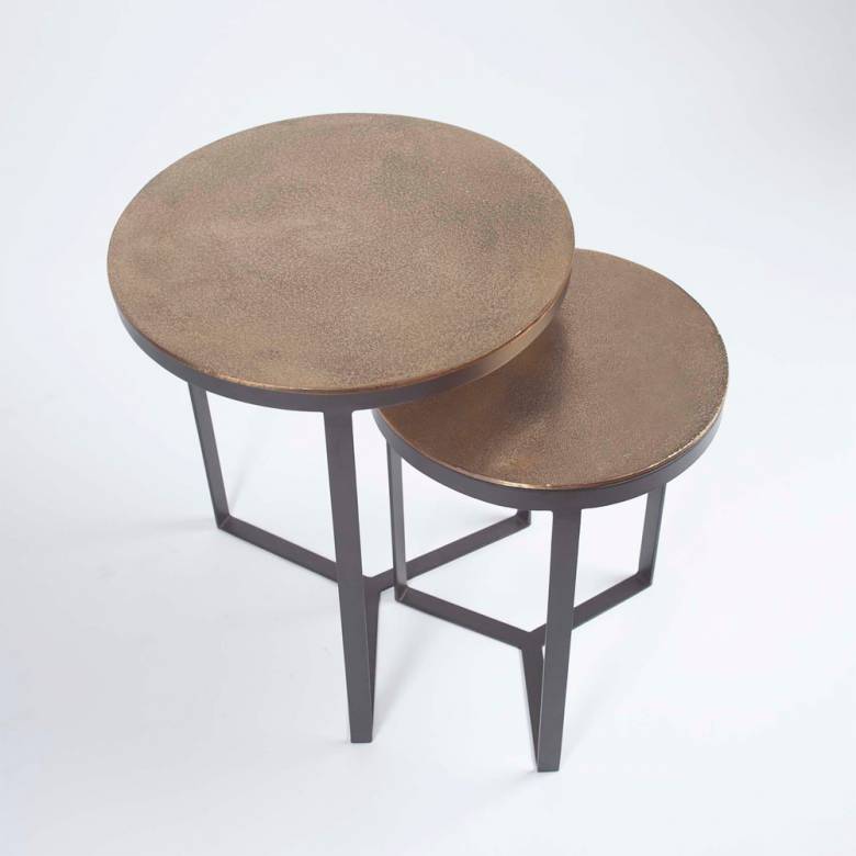 Pair Of Maba Metal Nesting Tables