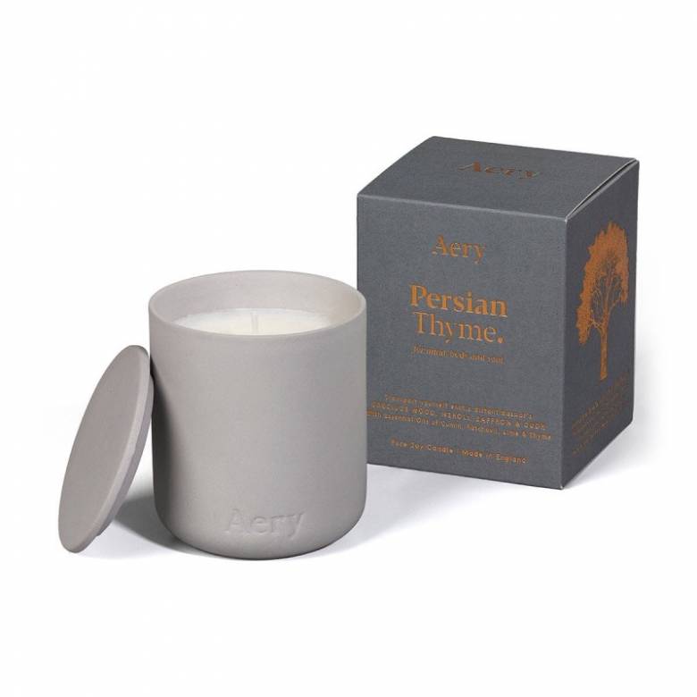 Persian Thyme - Scented Candle With Clay Pot By Aery