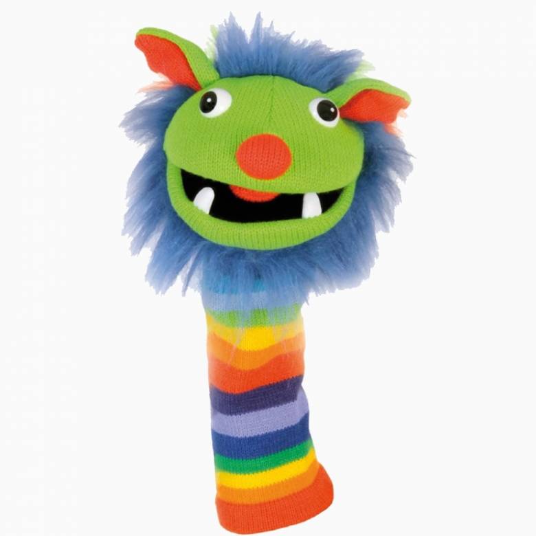 Rainbow - Knitted Sockette Glove Puppet