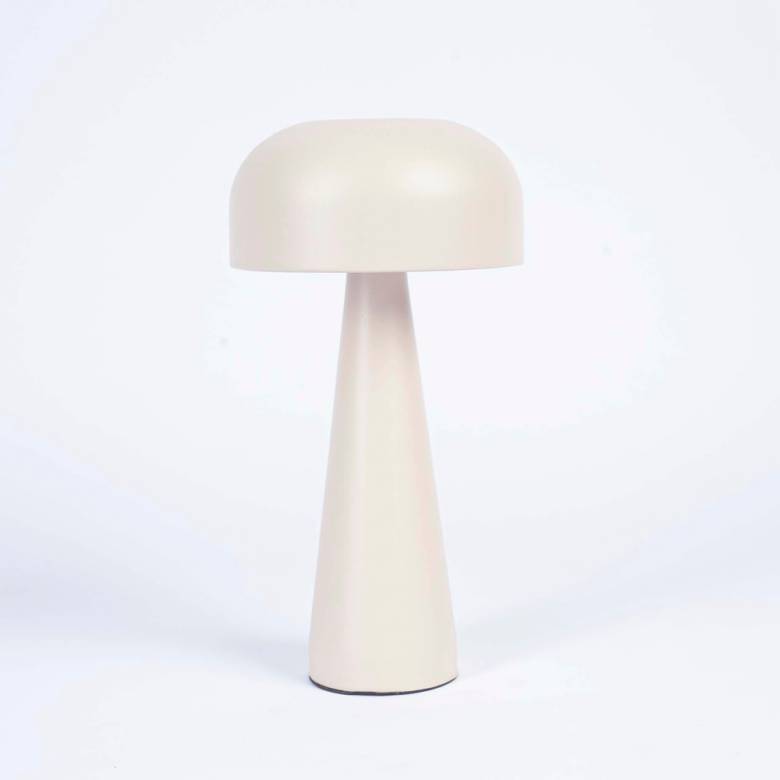 Rechargeable Metal Table Lamp In Cream