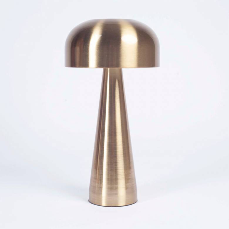 Rechargeable Metal Table Lamp In Gold