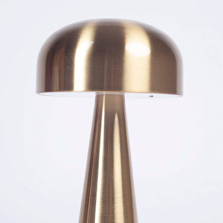 Rechargeable Metal Table Lamp In Gold