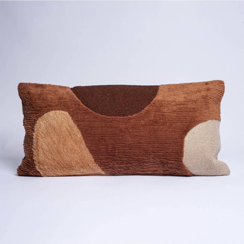 Rectangular Canzei Cushion In Terracotta 60x30cm