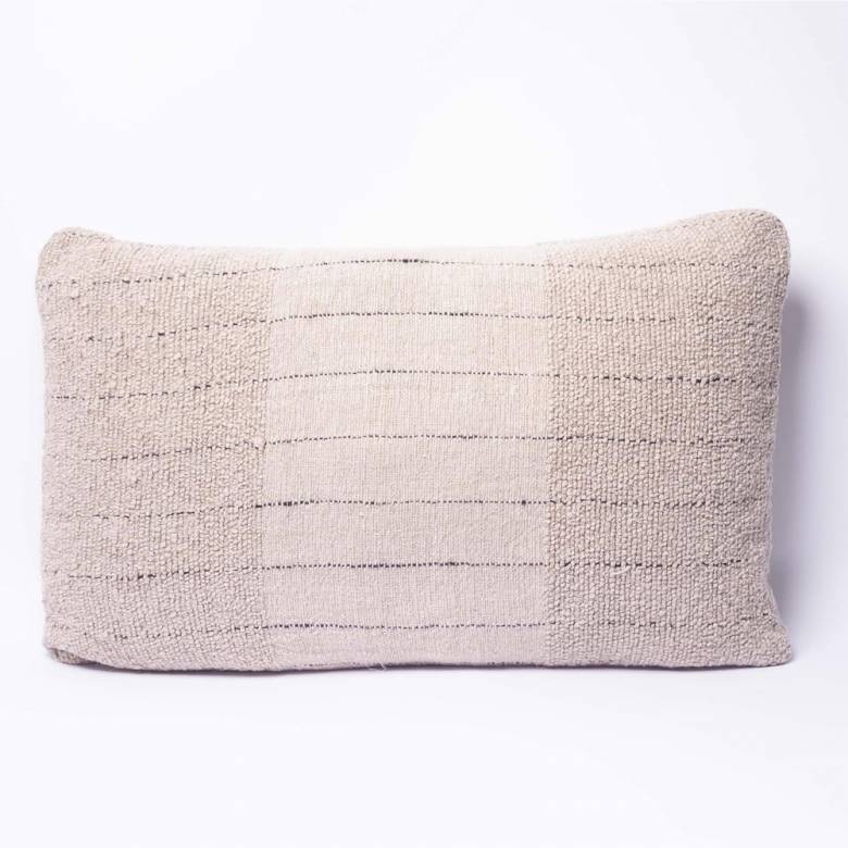 Rectangular Mayla Cushion In Natural 60x40cm