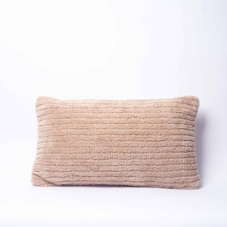 Rectangular Roby Cushion In Beige 60x30cm