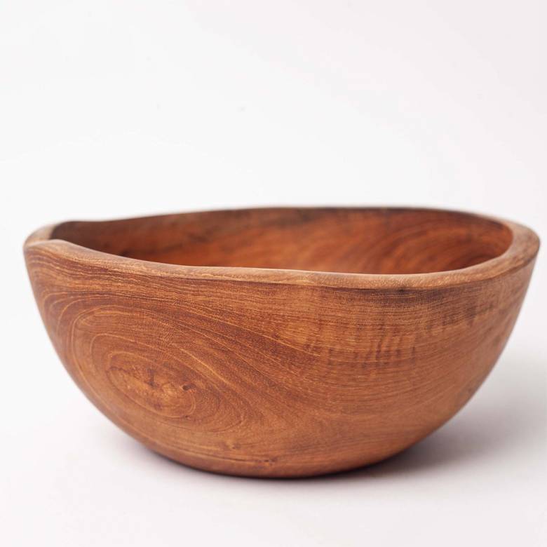 Recycled Organic Large Wooden Bowl 20cm