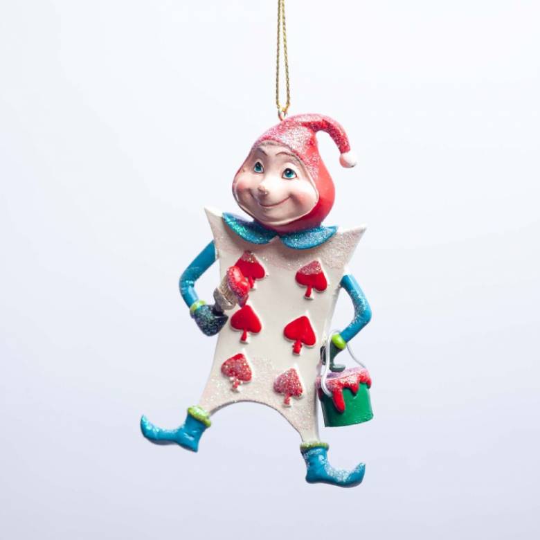 Resin Playing Card Man Hanging Christmas Decoration