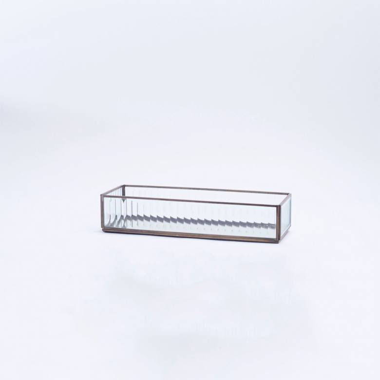 Ribbed Glass Trinket Tray