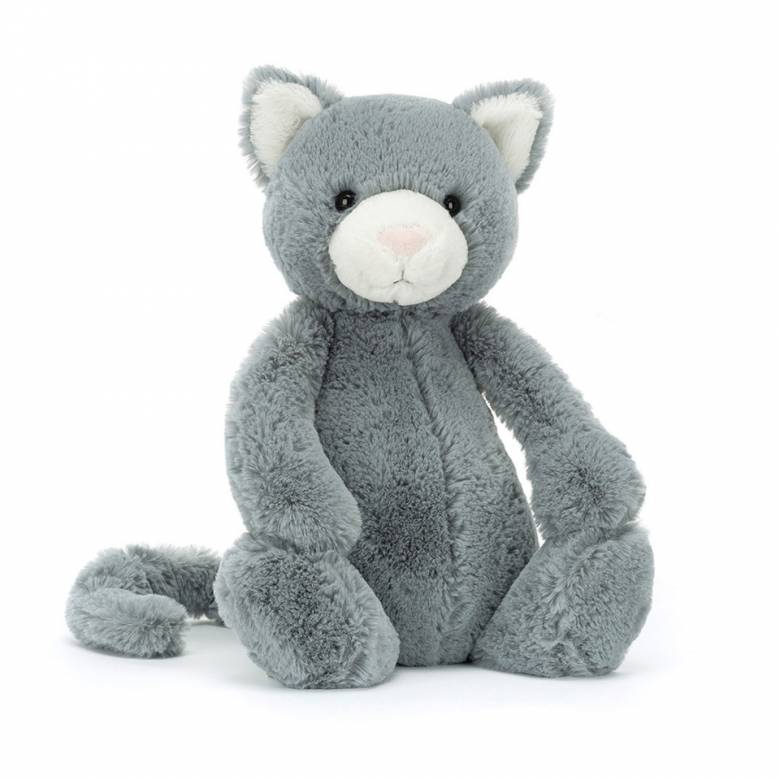 Bashful Grey Kitten Soft Toy By Jellycat 0+