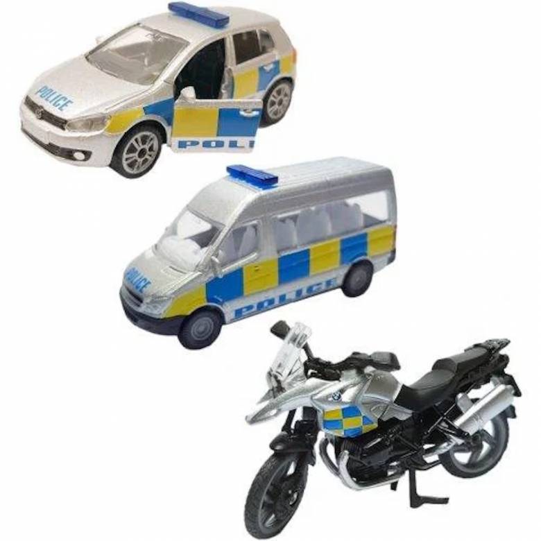 SIKU 3 Car Police Vehicle Set