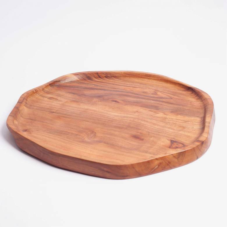 Savanna Platter In Acacia Wood 37x35cm