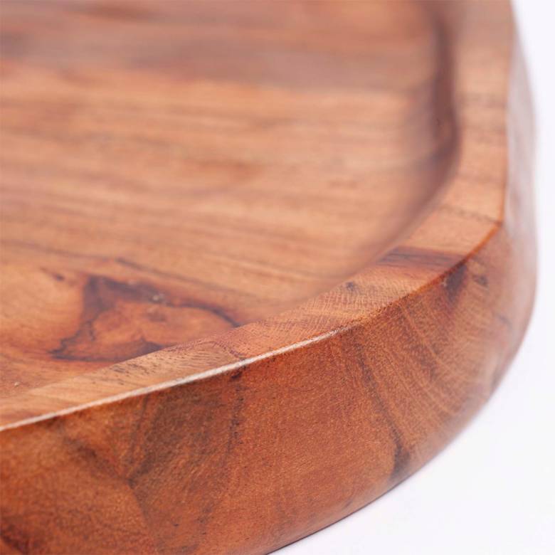 Savanna Platter In Acacia Wood 37x35cm