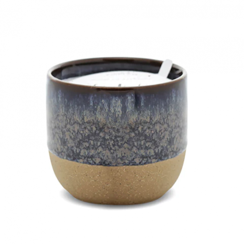 Glazed Ceramic Pot With Soy Candle - Black Fig & Rose 170g