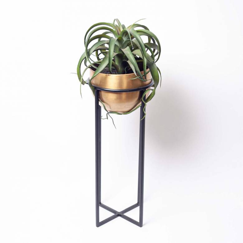 Small Atsu Brass Planter Stand H: 56cm