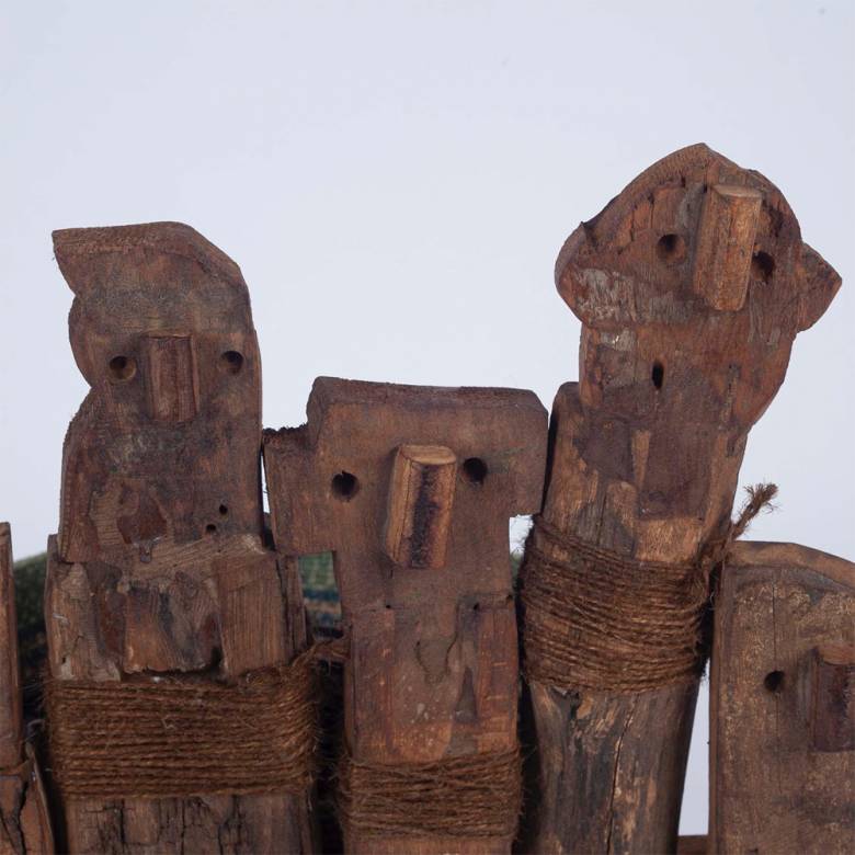 Small Ragazzi Reclaimed Wooden Figure Decoration Unit