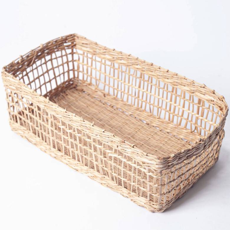 Small Rectangular Woven Seagrass Basket