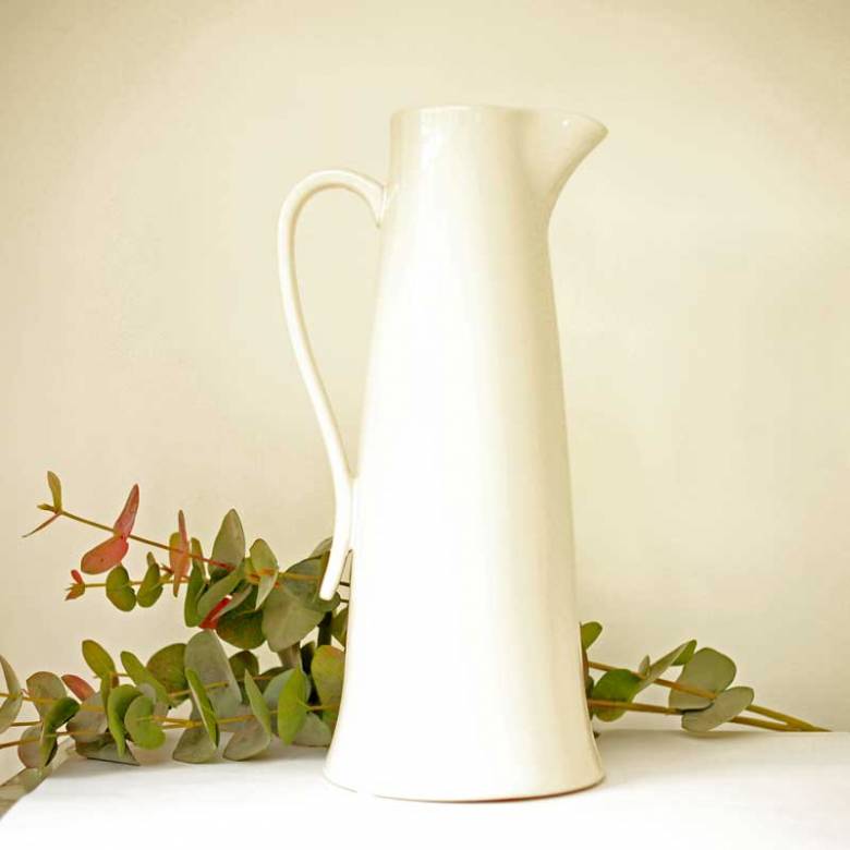 Tall Ivory Jug  / Vase H: 40cm