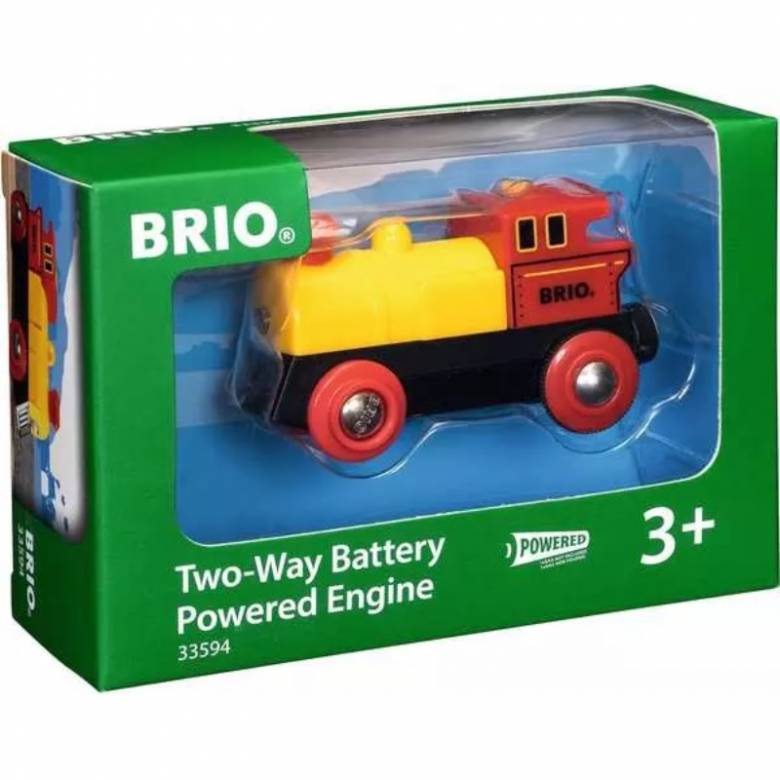 Retiring - Two Way Battery Powered Train Engine BRIO Railway 3+