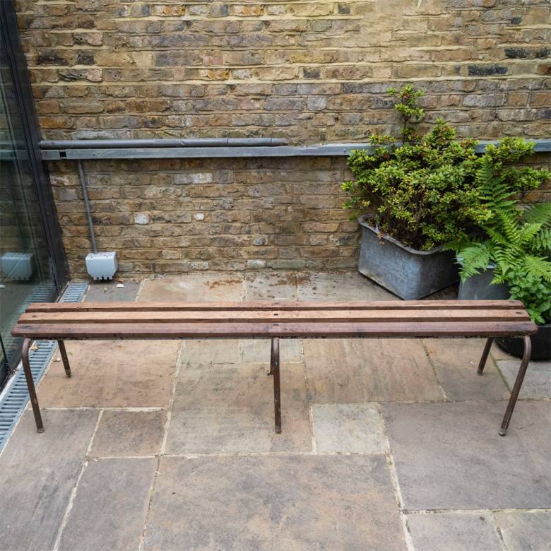 Vintage French School Bench