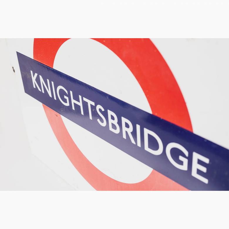 Original Tube Sign - Knightsbridge