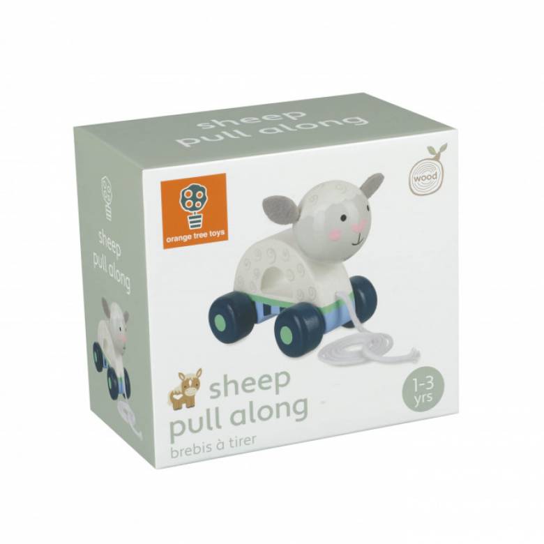 Wooden Sheep Pull Along Toy By Orange Tree 1+