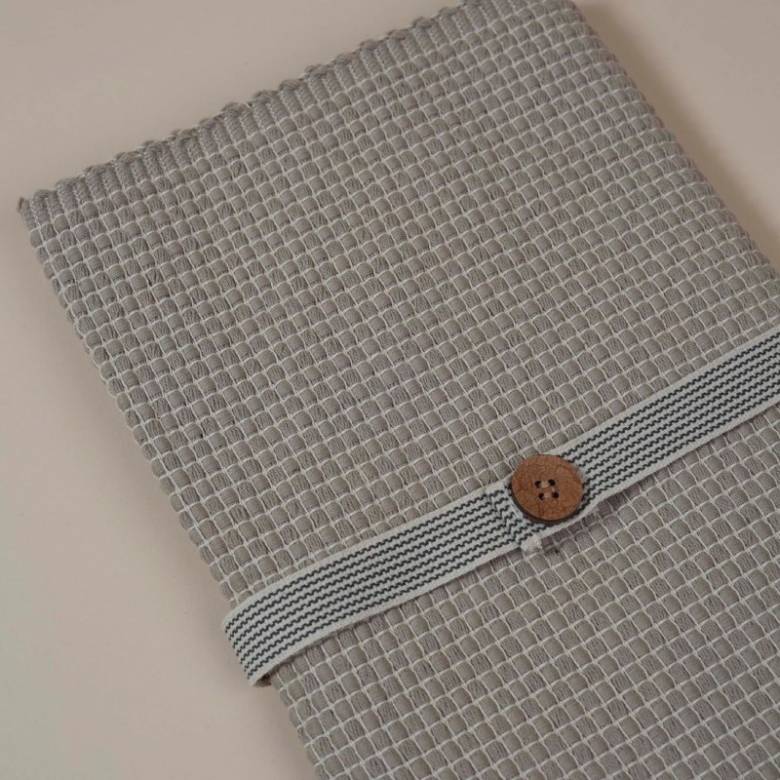 Woven Cotton Table Runner In Taupe