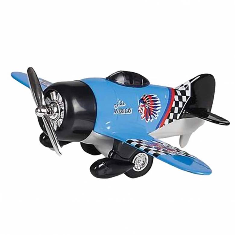 Aeroplane With Propeller Diecast Pull Back Action