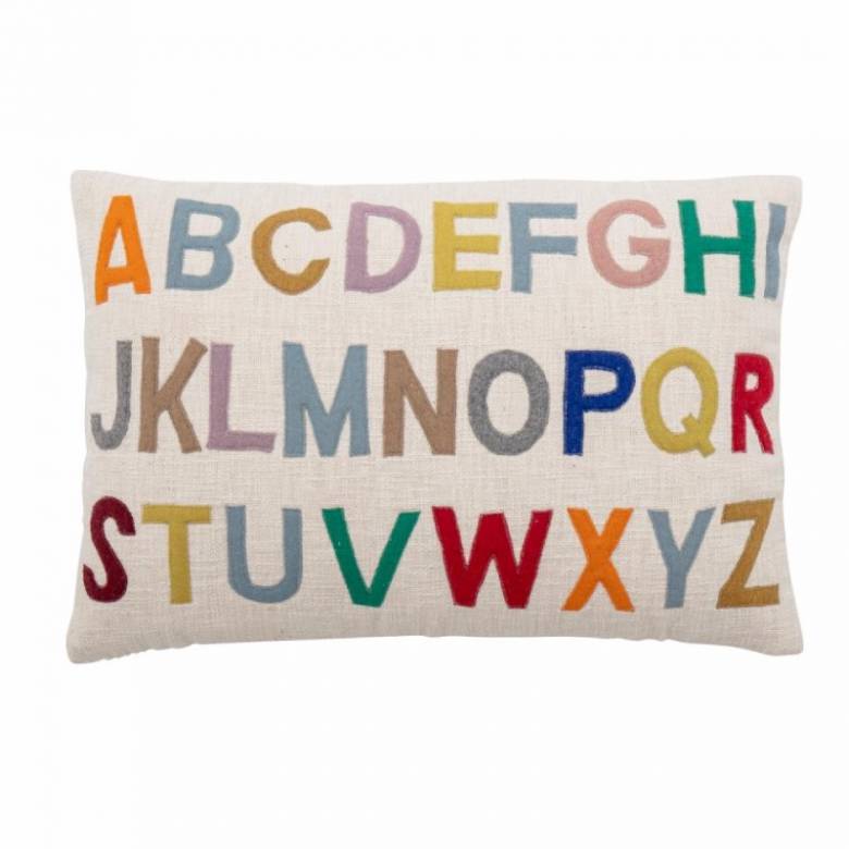 Alphabet Design Rectangular Cushion 60x40cm