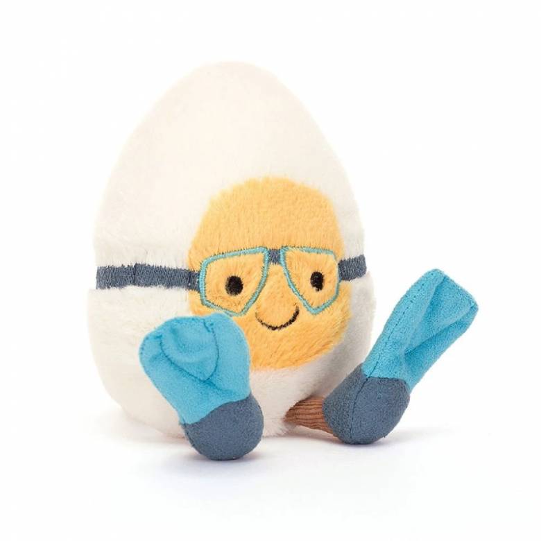 Amuseable Boiled Egg Scuba Soft Toy By Jellycat 0+