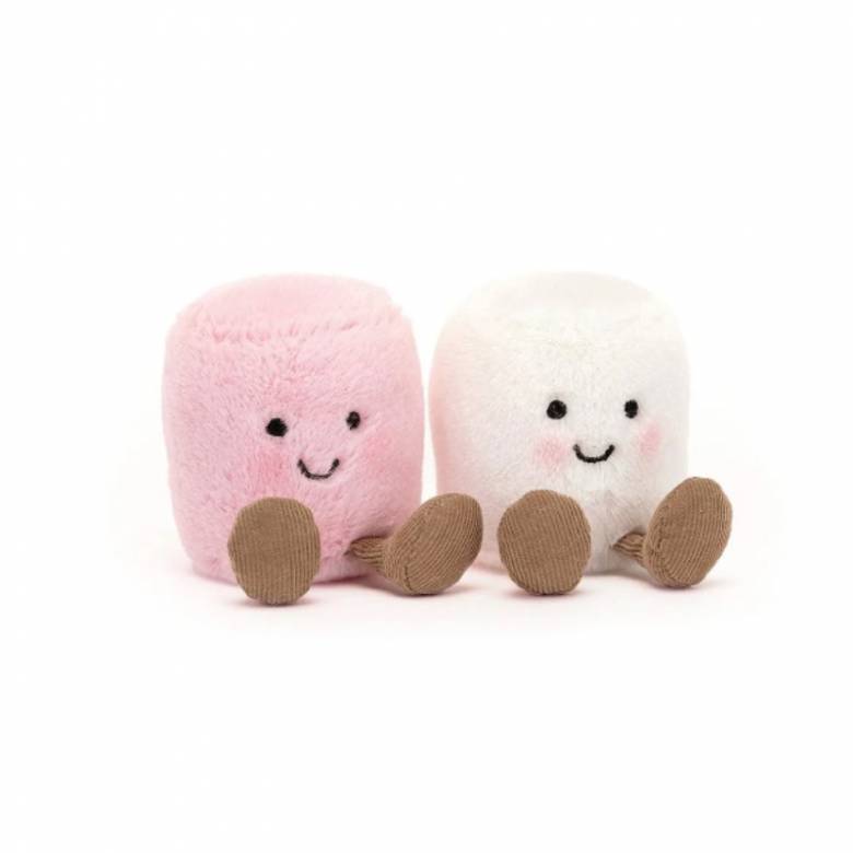 Amuseable Pink And White Marshmallows Soft Toys By Jellycat 0+