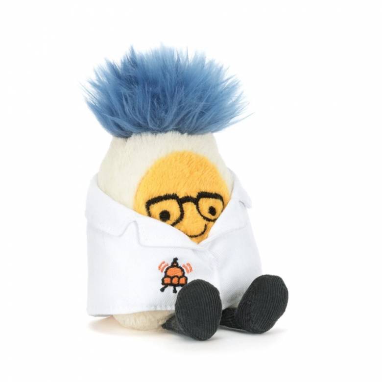 Amuseables Boiled Egg Scientist Outfit Soft Toy By Jellycat 1+
