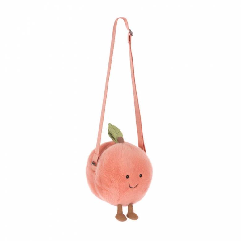 Amuseables Peach Shoulder Bag By Jellycat 3+