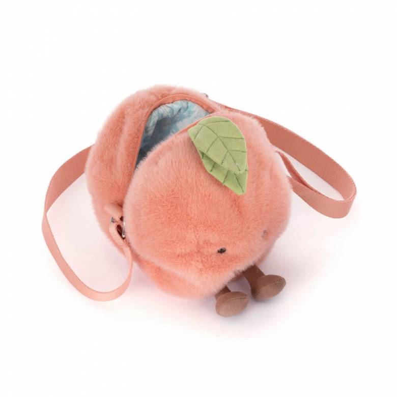 Amuseables Peach Shoulder Bag By Jellycat 3+