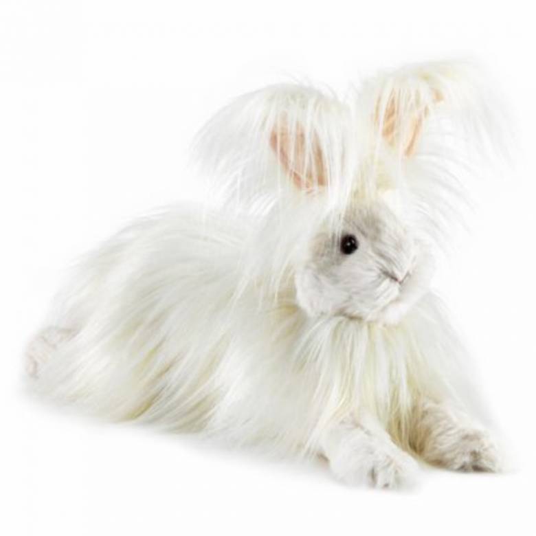 Angora Rabbit - Full Bodied Life Like Hand Puppet 3+