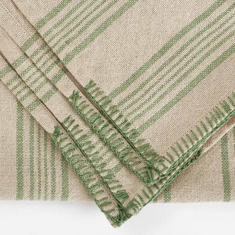 Antibes Rectangular Tablecloth In Green - Recycled Bottles