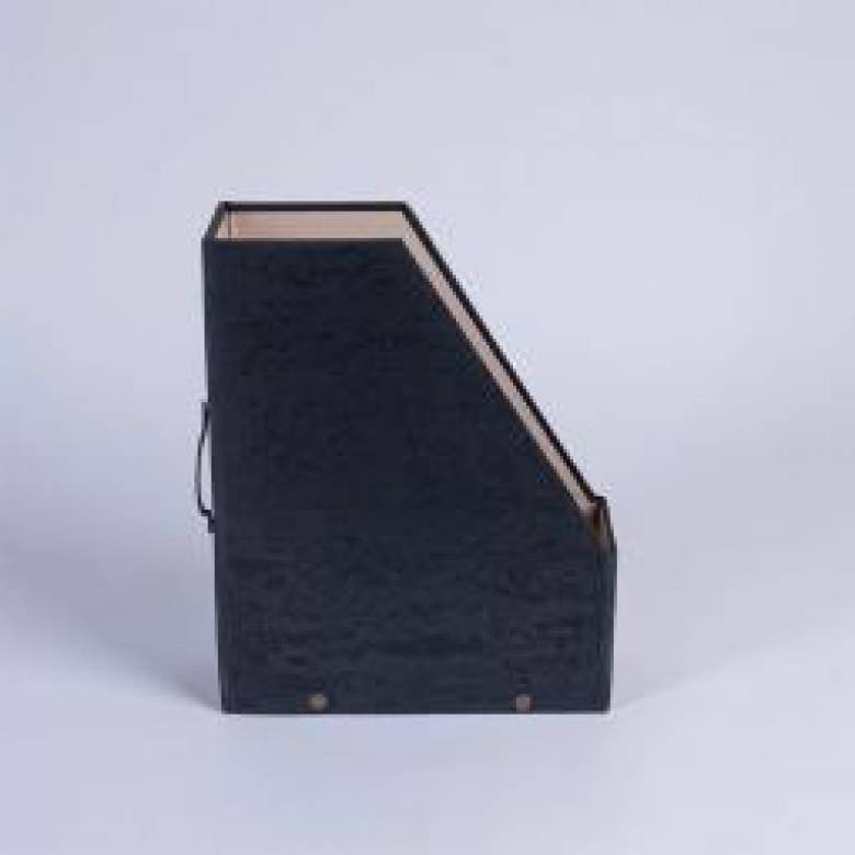 Antique Style Magazine File - Black