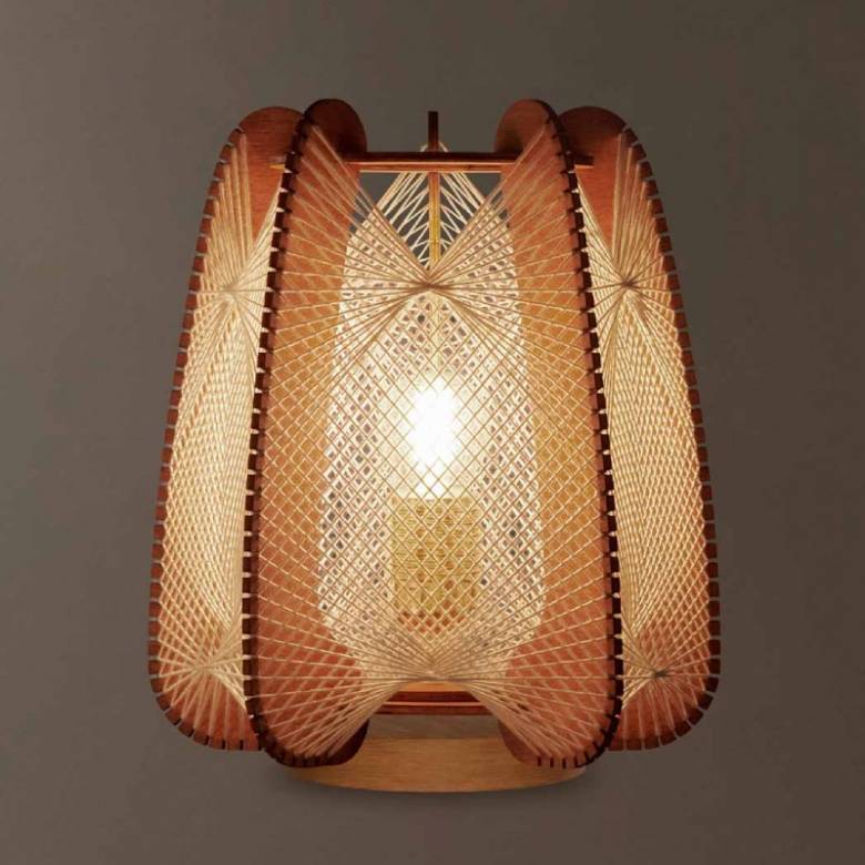 Arioca Cross Twist Mid Century Style Table Lamp