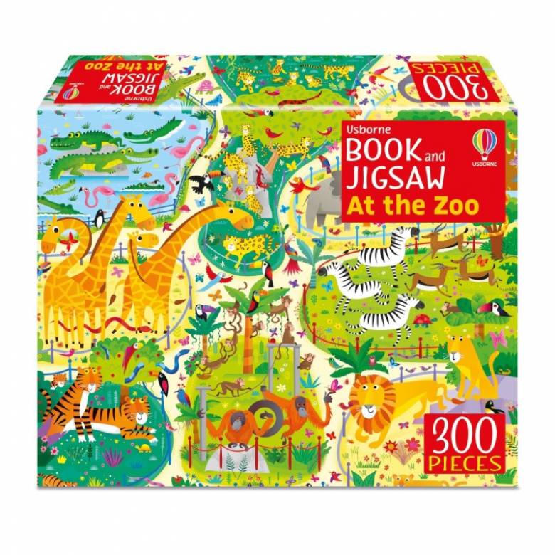At The Zoo - 300 Piece Jigsaw Puzzle & Book