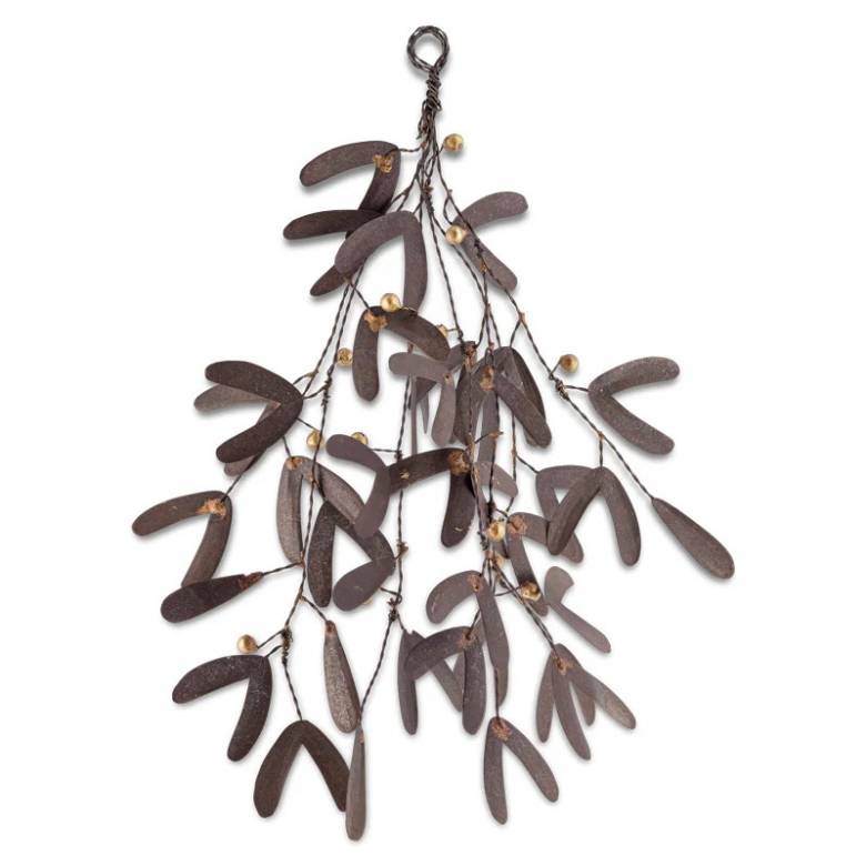 Avni Mistletoe Decoration In Antique Brass