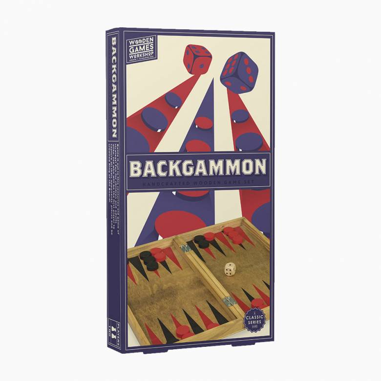 Backgammon - Handcrafted Wooden Board Game 3+