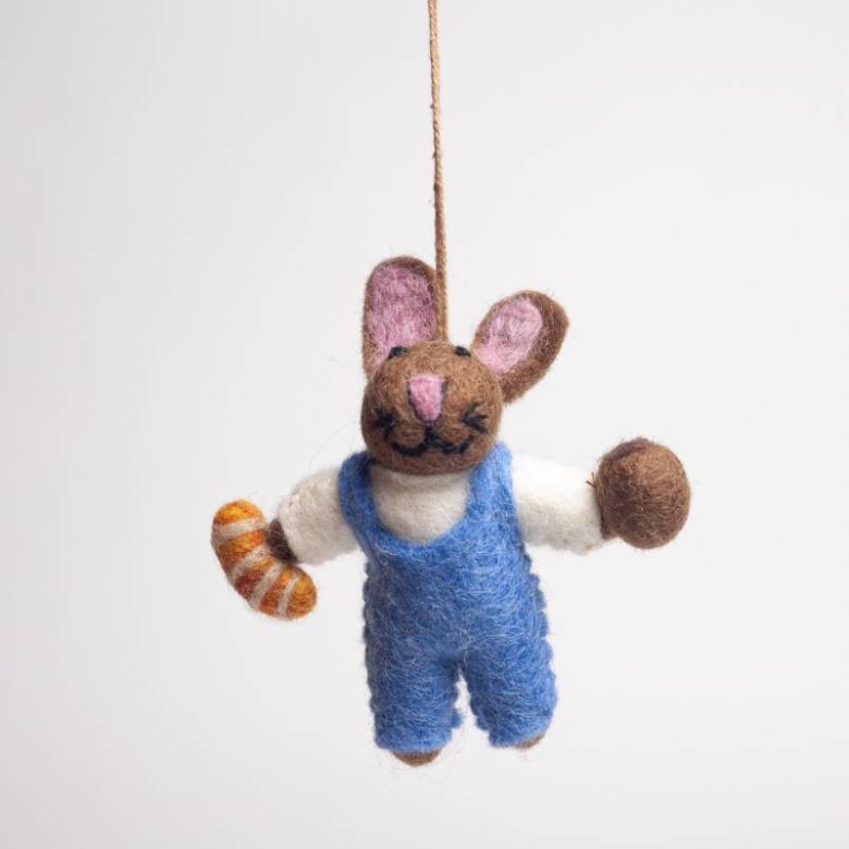 Bakery Bunny - Handmade Felt Hanging Decoration