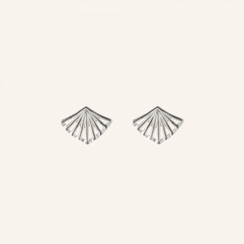 Ballerina Stud Earrings In Silver By Pernille Corydon